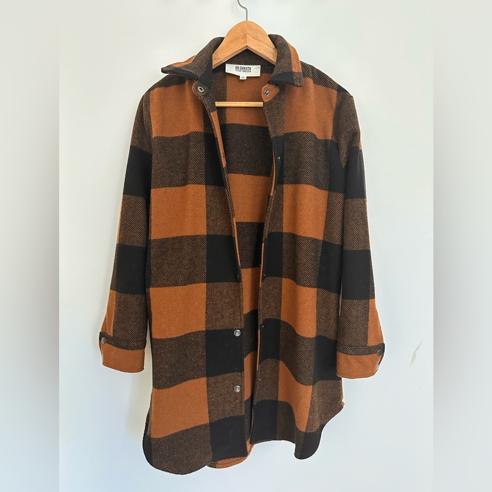 BB Dakota Steve Madden Black & Brown Shacket size Small